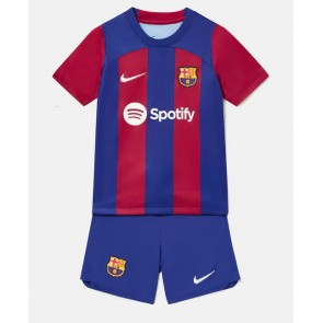 Barcelona Domaci Dres za Dječji 2023-24 Kratak Rukavima (+ kratke hlače)